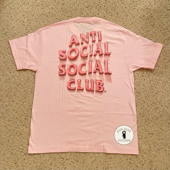 Anti Social Social Club Sprinkling Tears Pink Tee